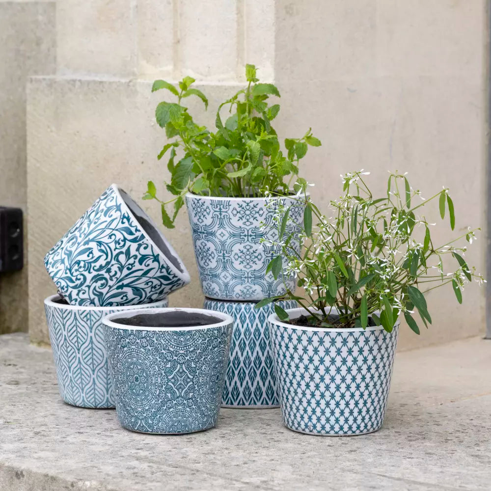 Small teal pot