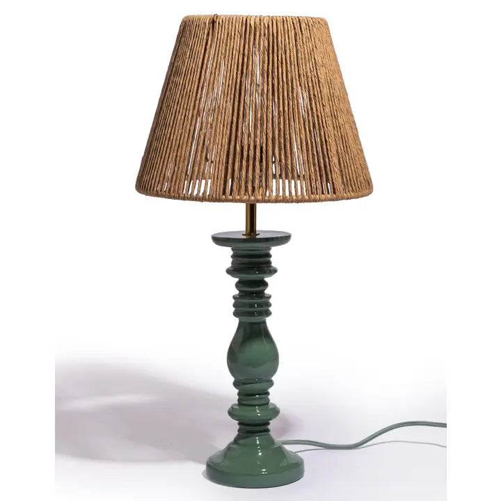 Green table lamp