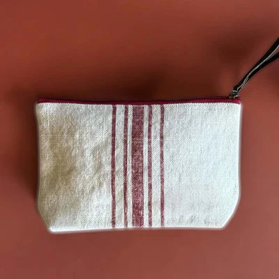 Stripe Makeup bag