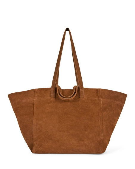 Chalk suede bag
