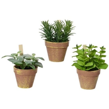 Artificial herb plant