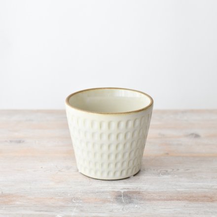 Cream Flower Pot Planter