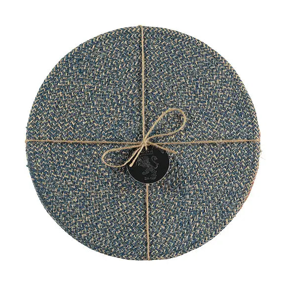 Jute placemats cornflower