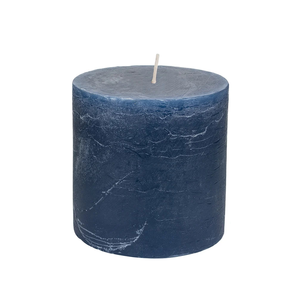 Navy 10x10cm candle