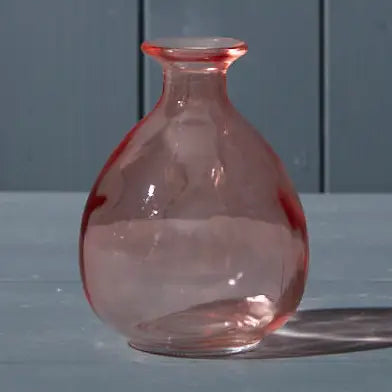 Rose glass bud vase