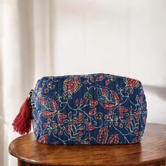 Floral cosmetic bag