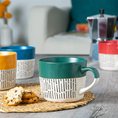 Dipped Dash Mug green