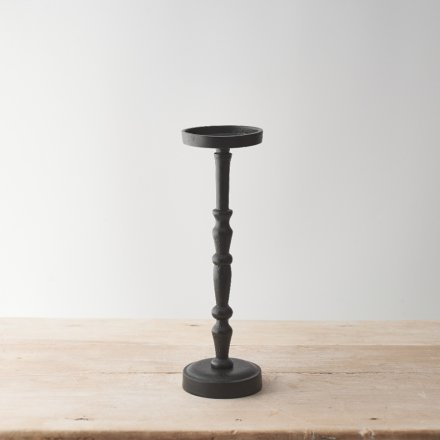 Black Metal Pillar Candle holder