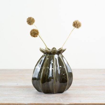 Poppy vase16 green