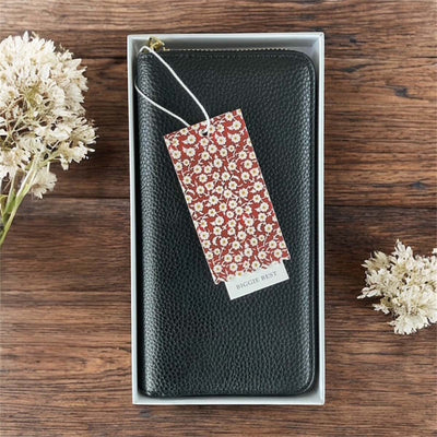 Black purse faux leather