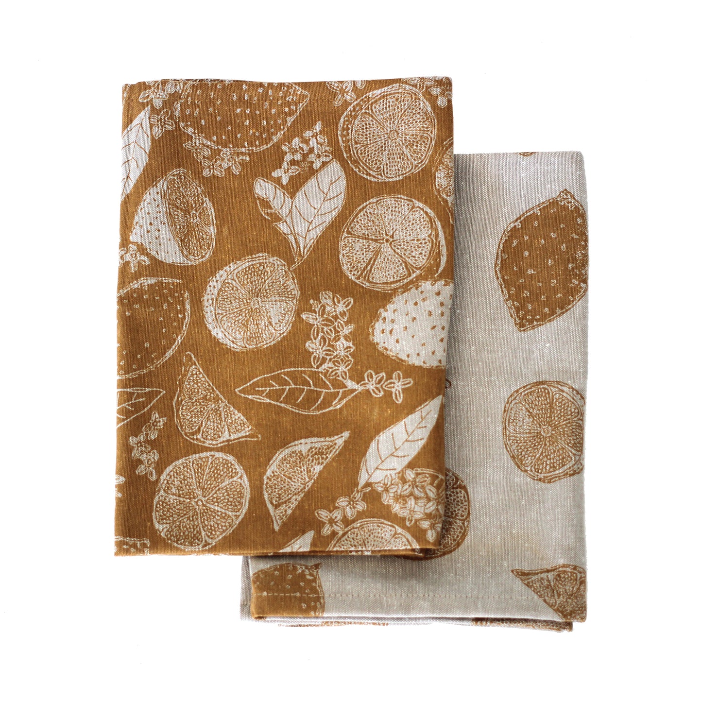 Lemonade tea towel, yellow