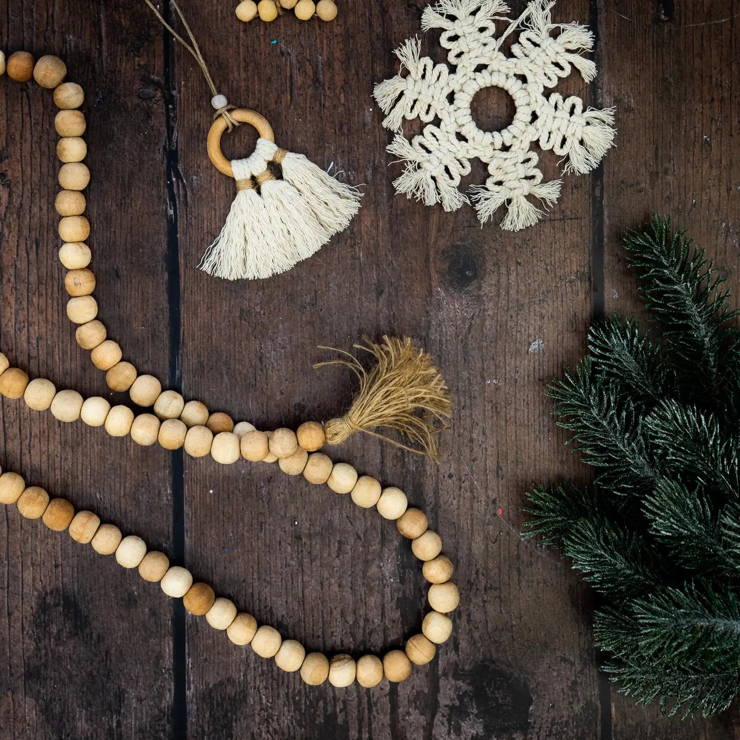 Wooden garland