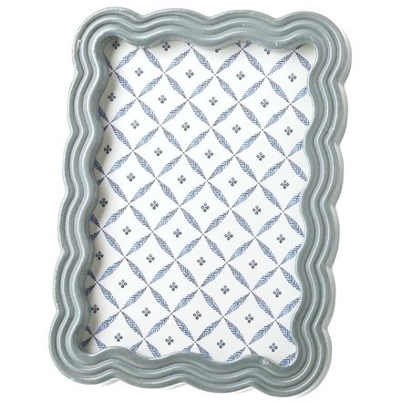 Blue wavy frame