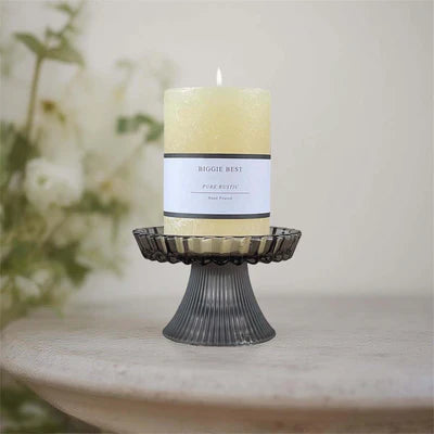 7cm x 10cm candle ivory