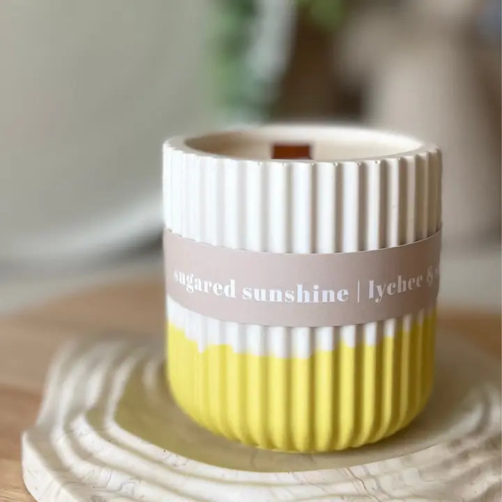 Sugared sunshine candle