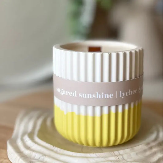 Sugared sunshine candle