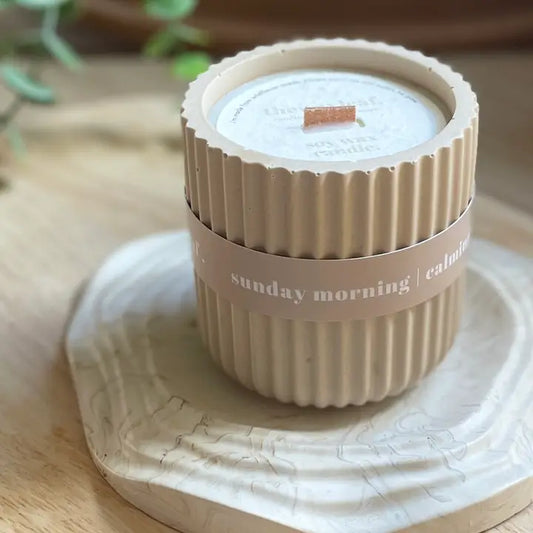 Sunday morning candle