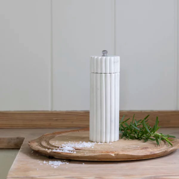 White salt grinder